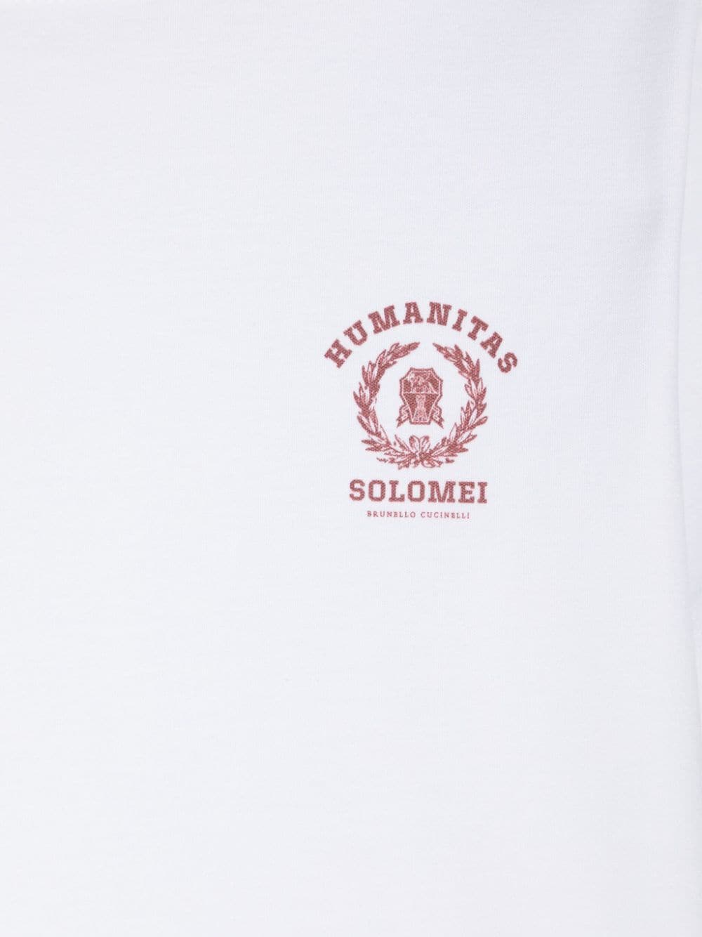 Shop Brunello Cucinelli Logo-print T-shirt In White