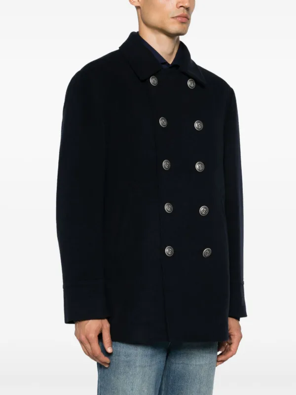 Brunello Cucinelli カシミアコート Brunello Cucinelli カシミア コート | ブルー | FARFETCH JP