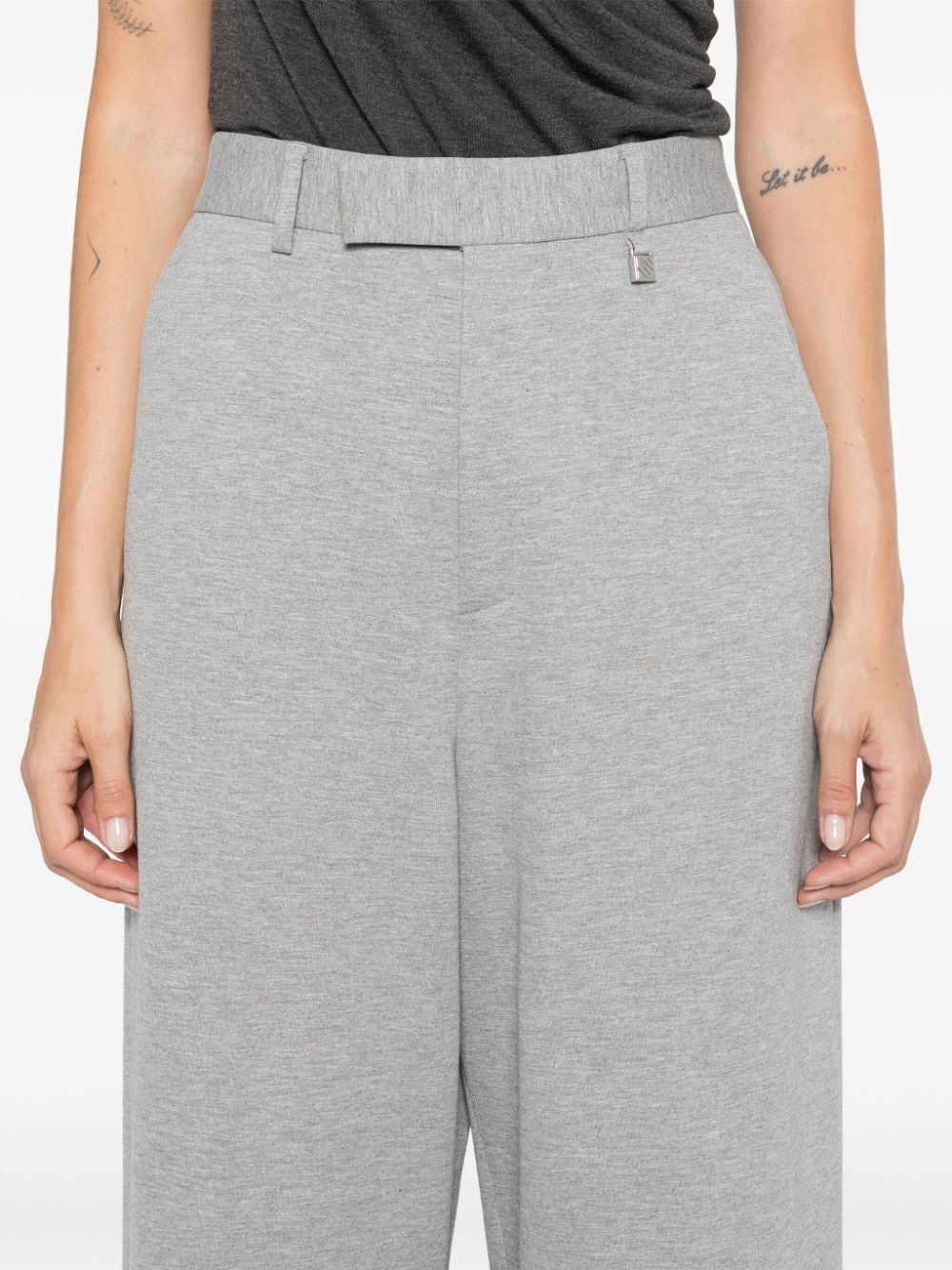 Shop Giuseppe Di Morabito Mélange Trousers In Grey