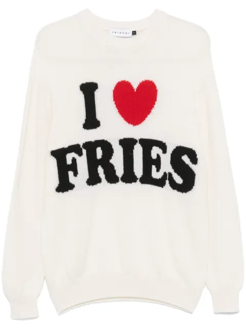 Joshua Sanders intarsia-slogan sweater