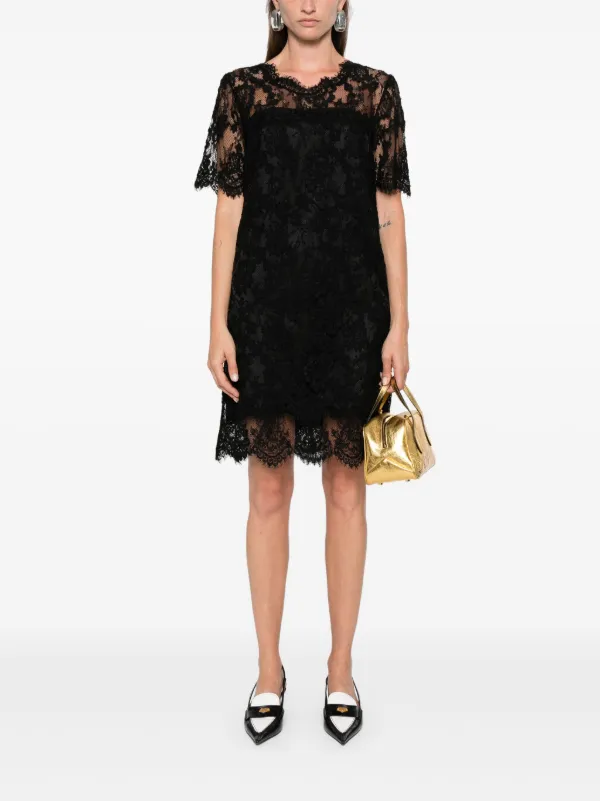 ワンピース ERMANNO SCERVINO LACE SHORT DRESS Ermanno Scervino Lace Lingerie Dress | Black | FARFETCH JO