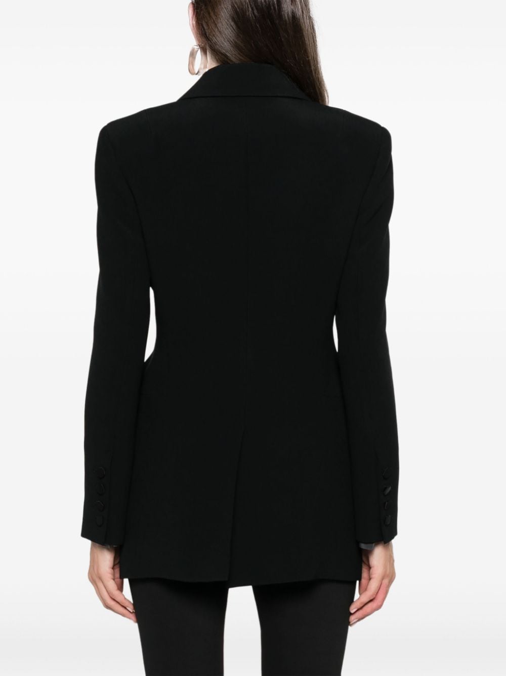 Shop Ermanno Scervino Double-breasted Dinner Jacket In Black