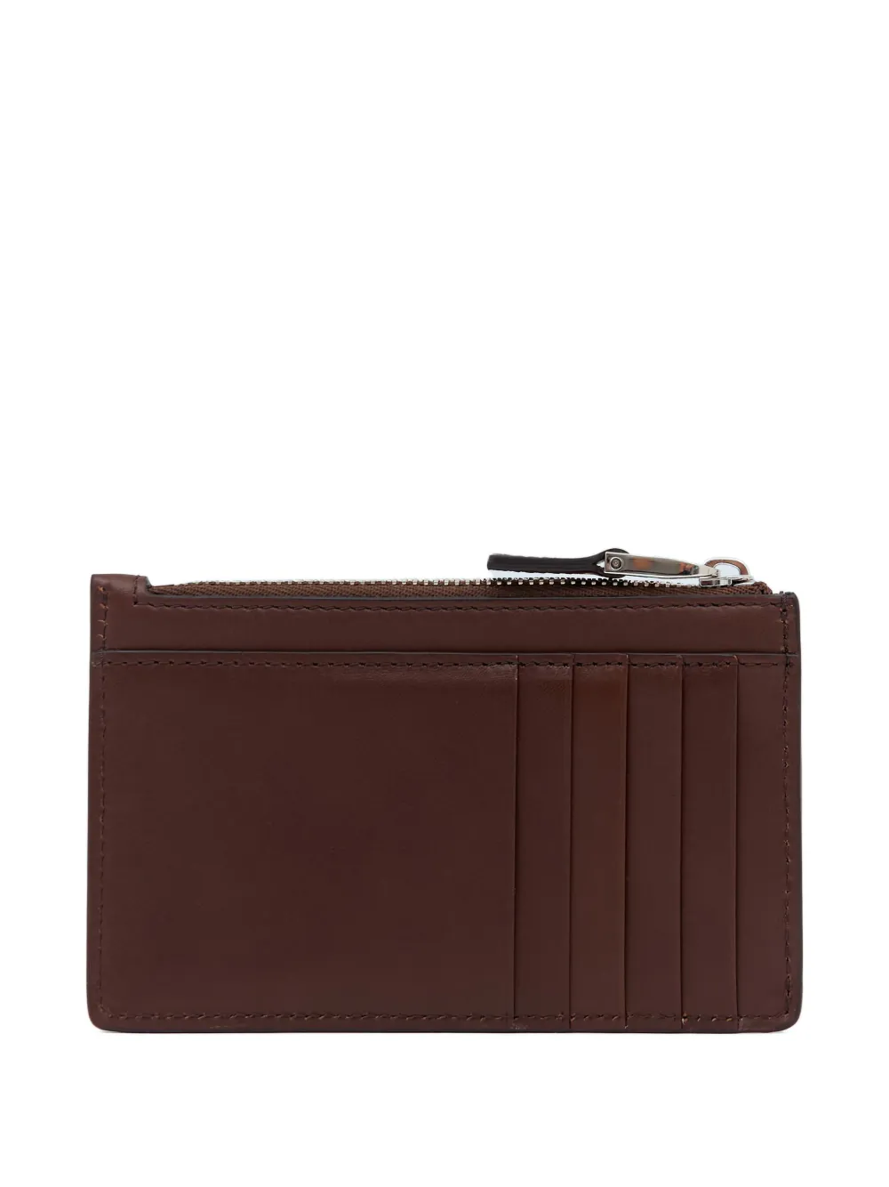 Max Mara Leren portemonnee Bruin