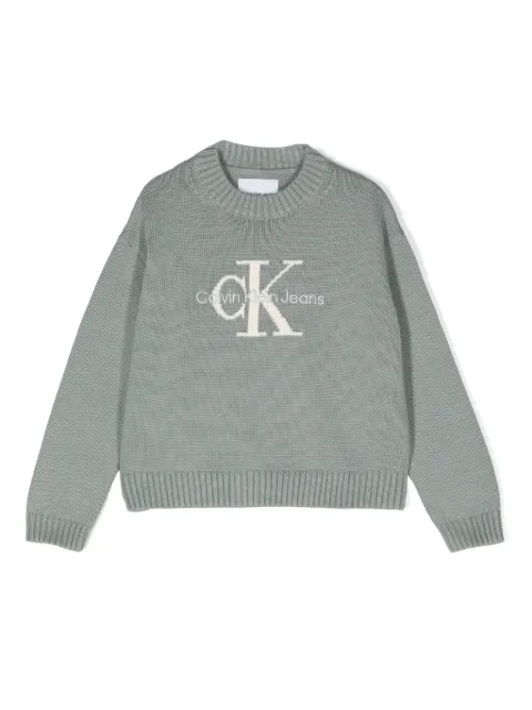 Calvin Klein Kids Suéter com logo bordado