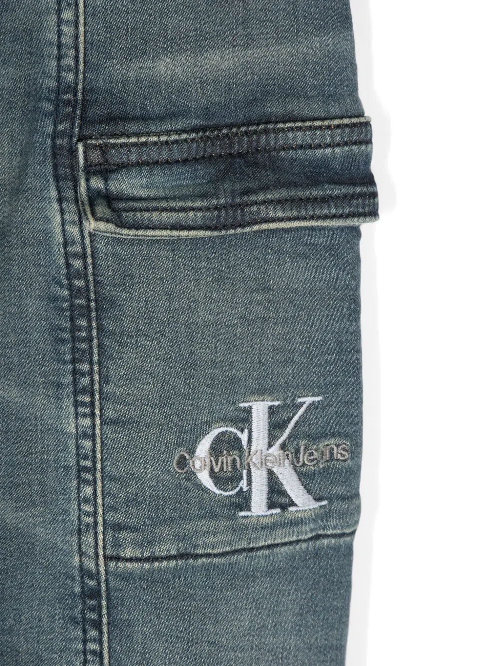 Calvin Klein Kids Cargo jeans Groen