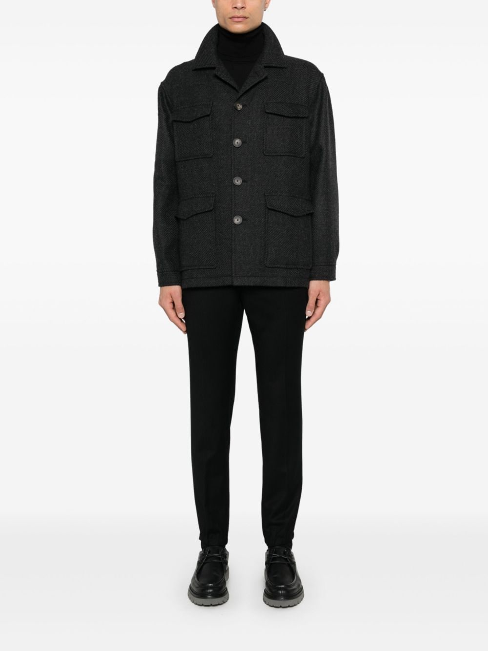 Lardini speckled-effect blazer - Grijs