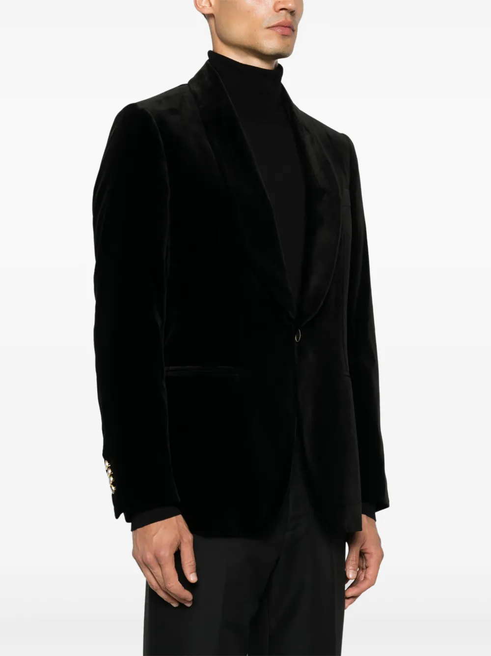 Lardini Fluwelen blazer Zwart