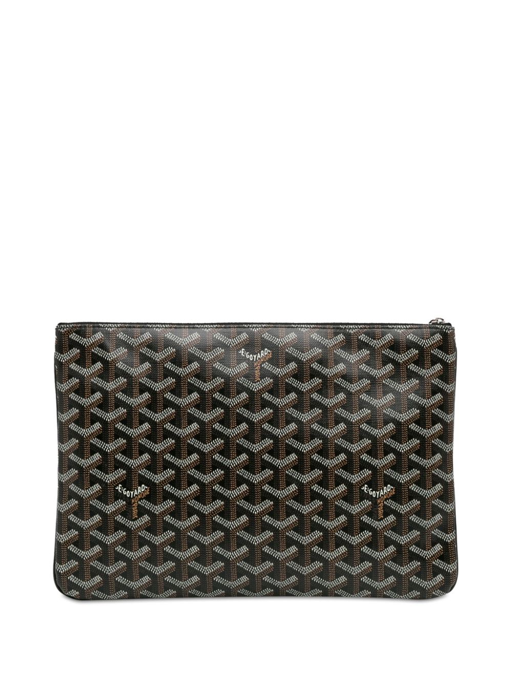 Goyard Pre-Owned 2017 Goyardine Senat MM clutch bag - Zwart