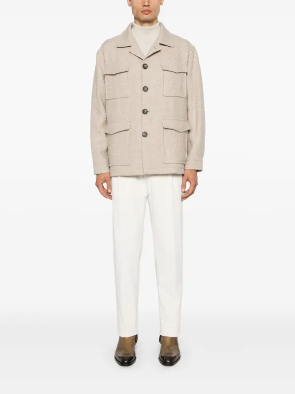 逆輸入 Neutrals | Jacket Shirt Wool Tagliatore | CA FARFETCH テーブル・チェア・ハンモック