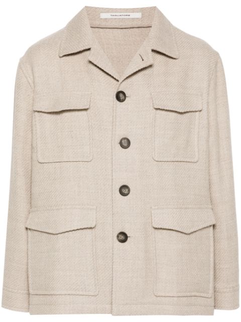 Tagliatore wool shirt jacket Men