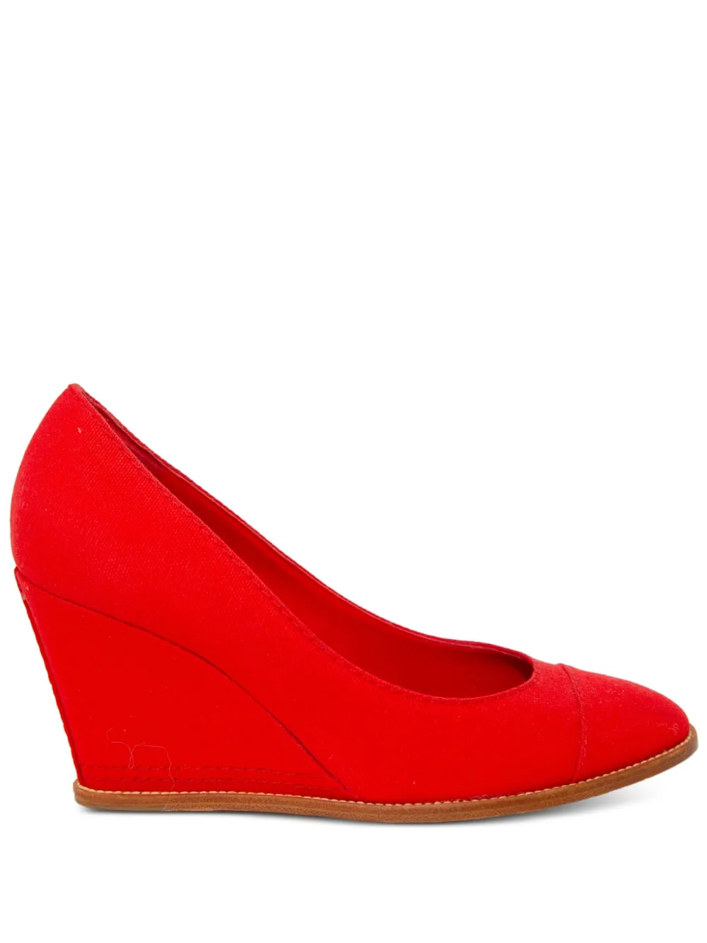 CHANEL Pre Owned canvas wedge pumps price in Doha Qatar Compare Prices