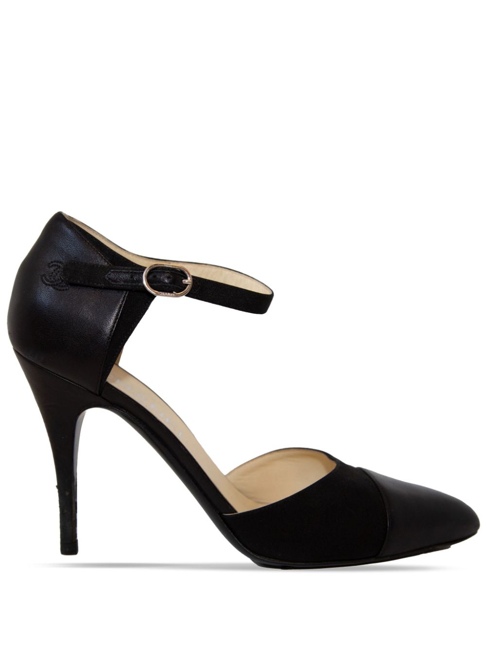 CHANEL Pre-Owned buckled leather pumps – Black