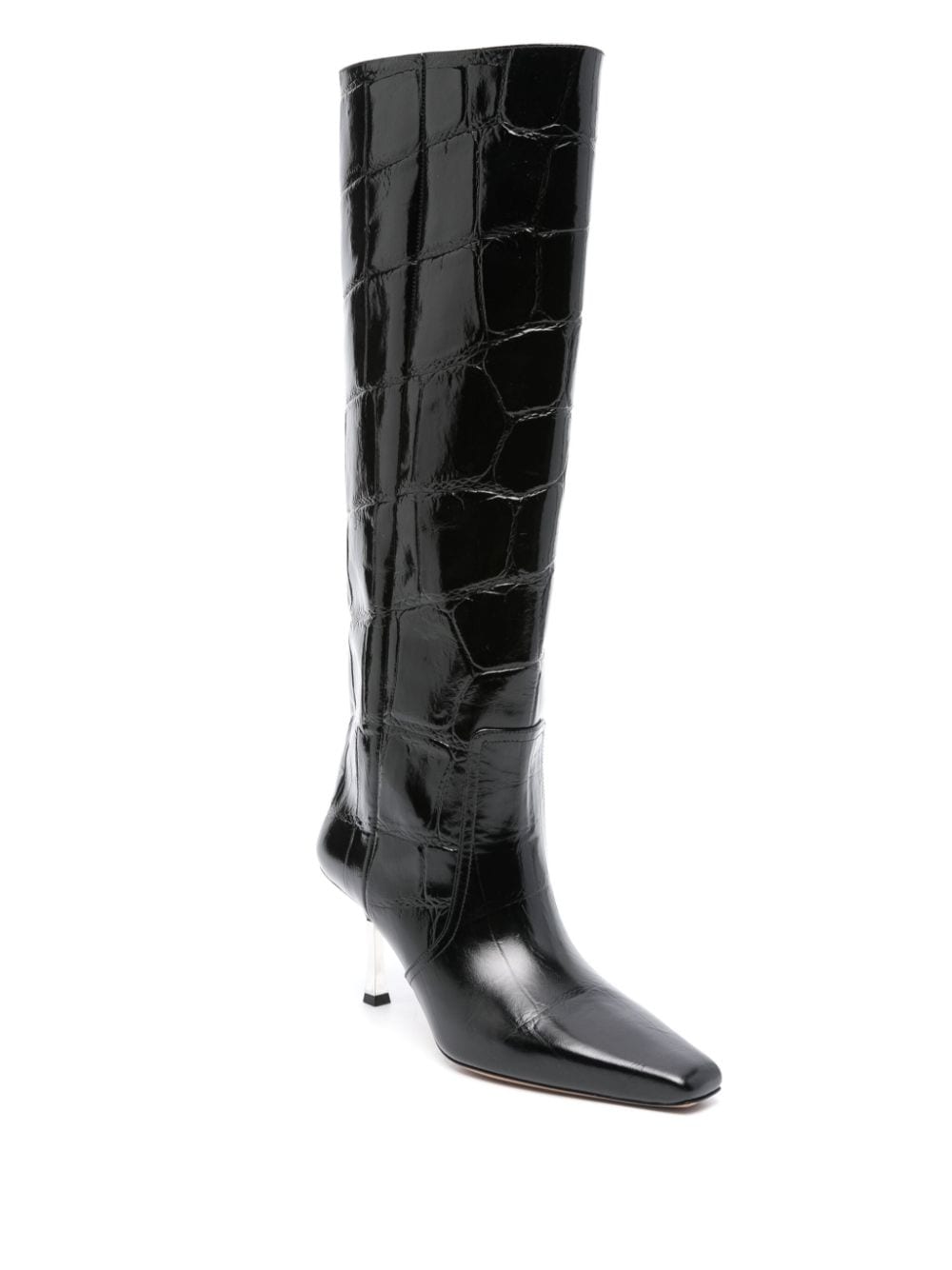 Paris Texas 80mm leather boots - Zwart