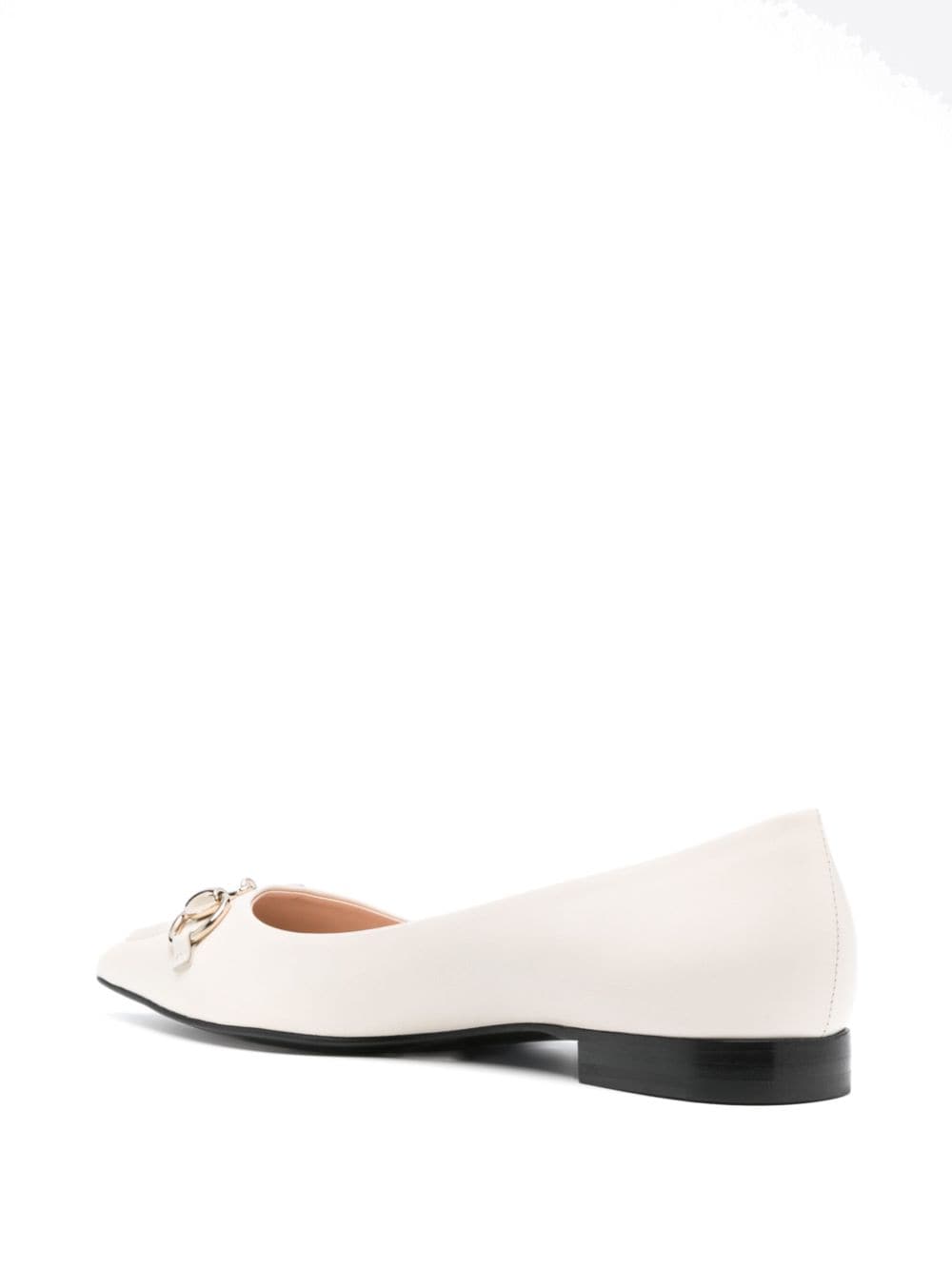 Gucci Ballerina's met Horsebit-detail Beige