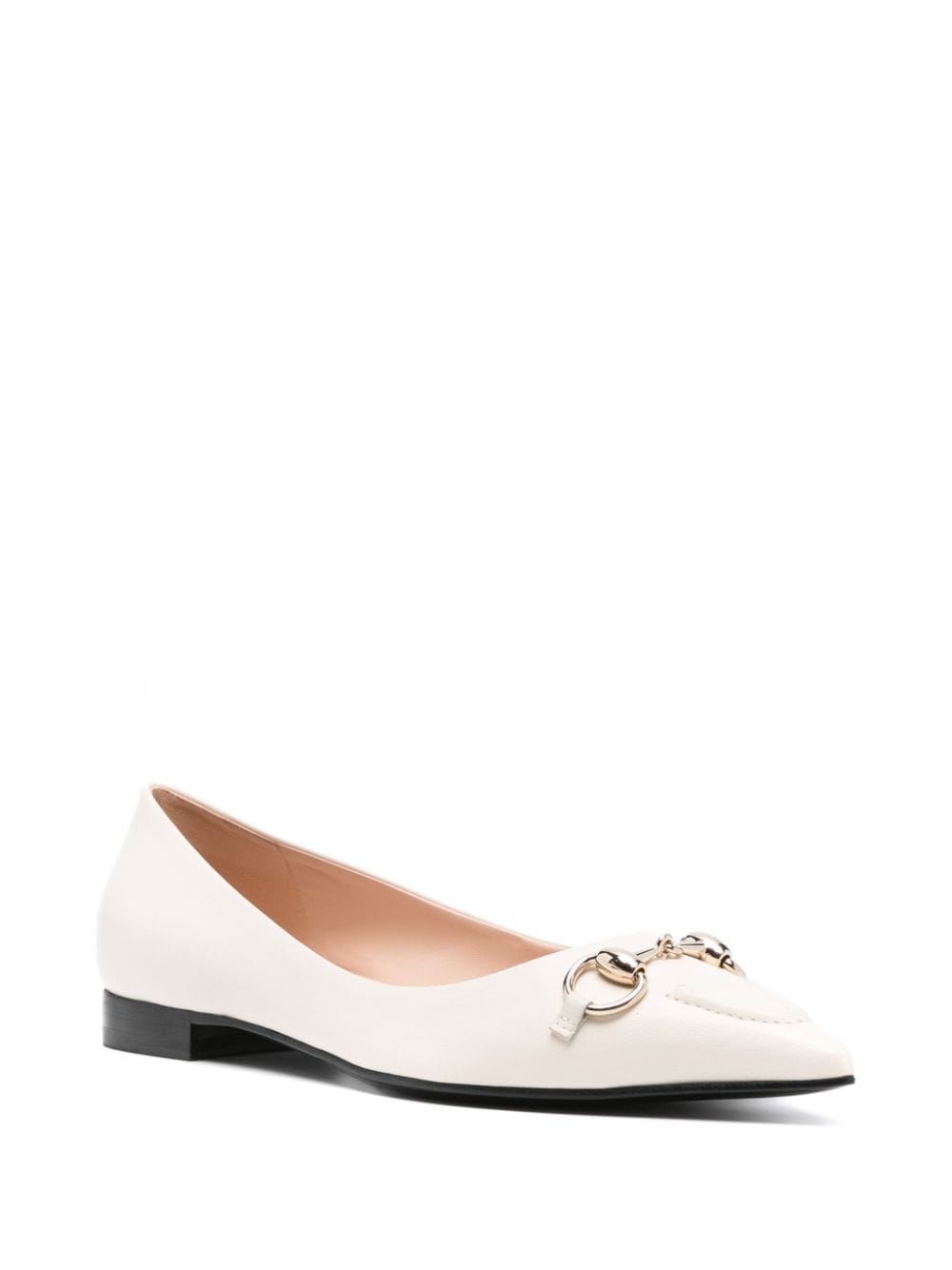 Gucci Ballerina's met Horsebit-detail - Beige