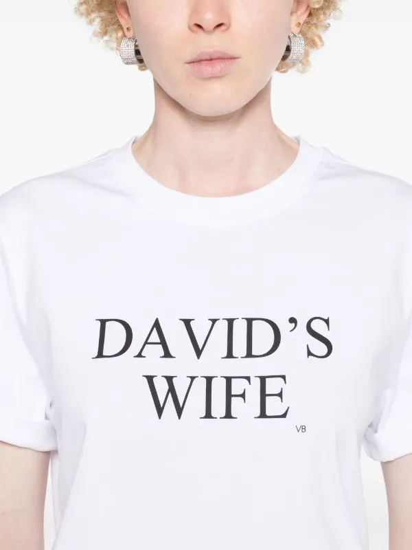 送料関税込 ◆VICTORIA BECKHAM◆ T-SHIRT WITH PRINT Be Honest' Slogan T-Shirt In White – Victoria Beckham Inc