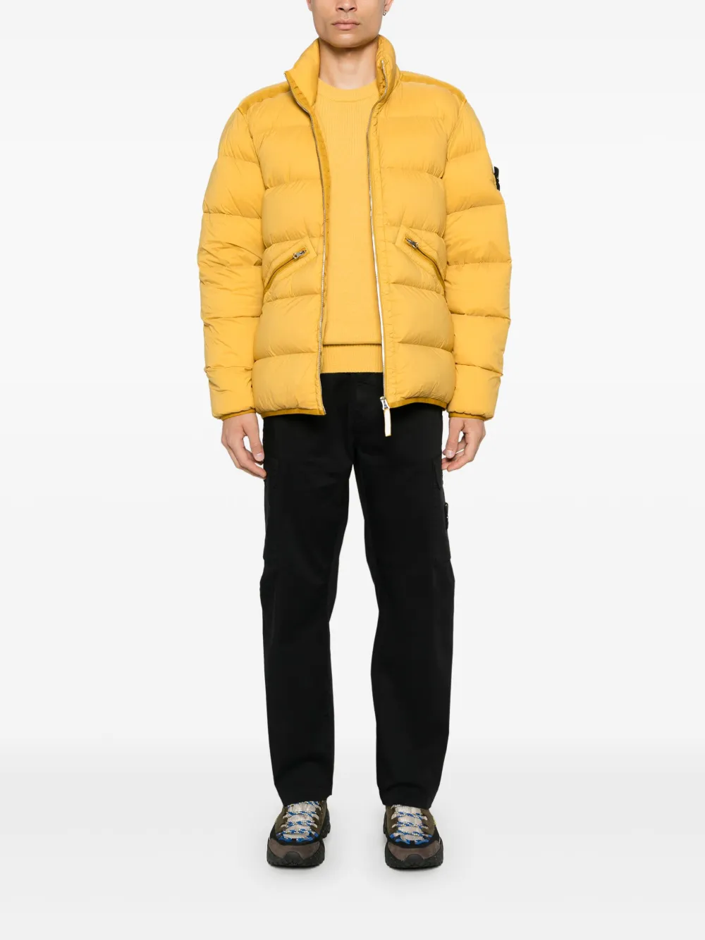 Stone Island Jack met Compass-logopatch - Geel