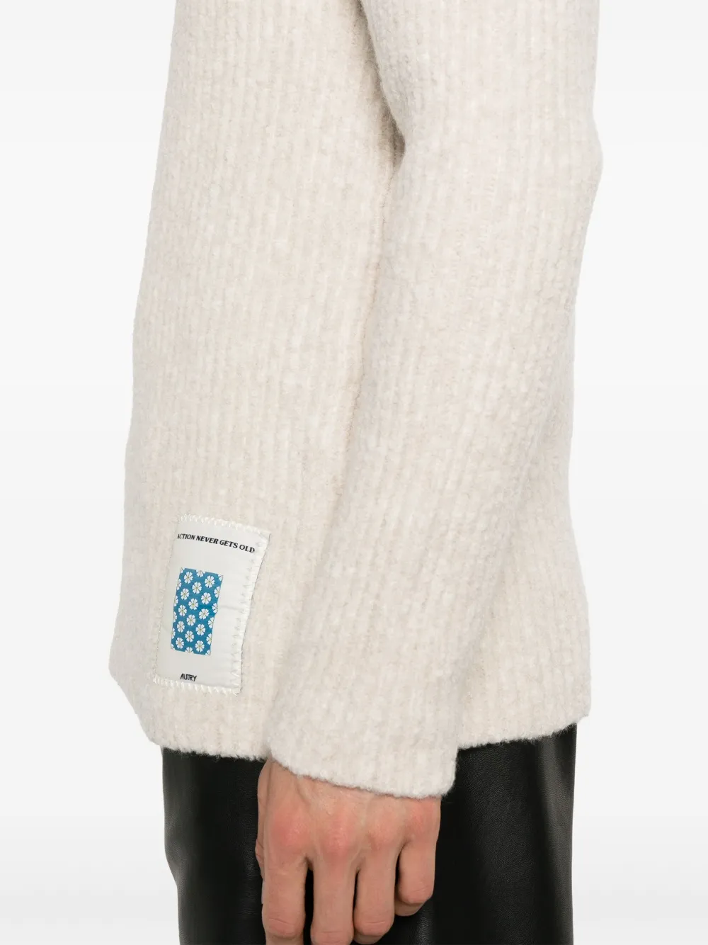 Autry Gebreide trui Beige