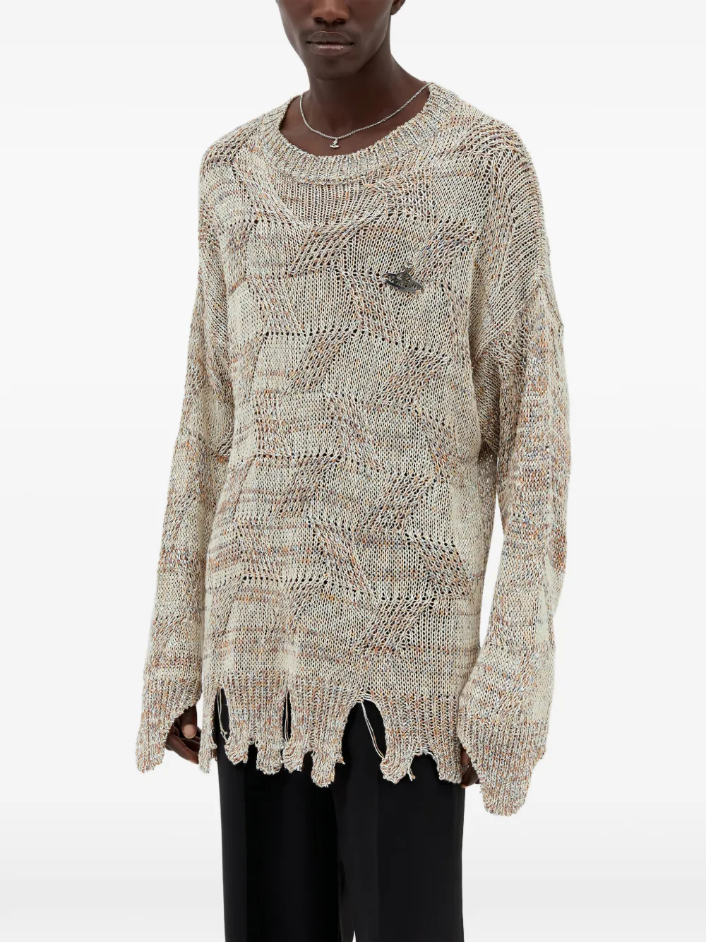 Vivienne Westwood Colette distressed sweater - Neutrals