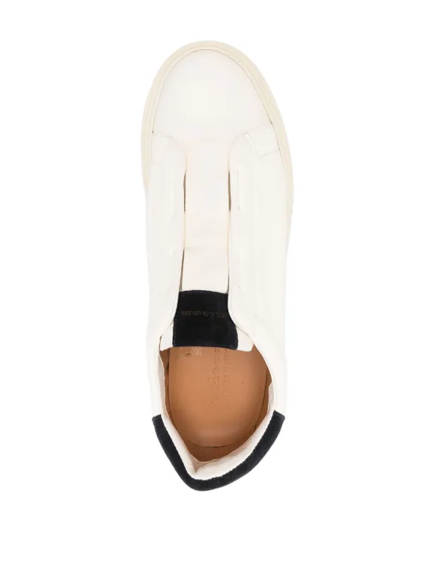 コクサイ Phantom357 Kiton Double Stitch Sneakers | White | FARFETCH