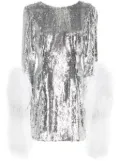 Loulou sequined mini dress - Silver