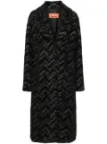 Missoni chevron bouclé coat - Black