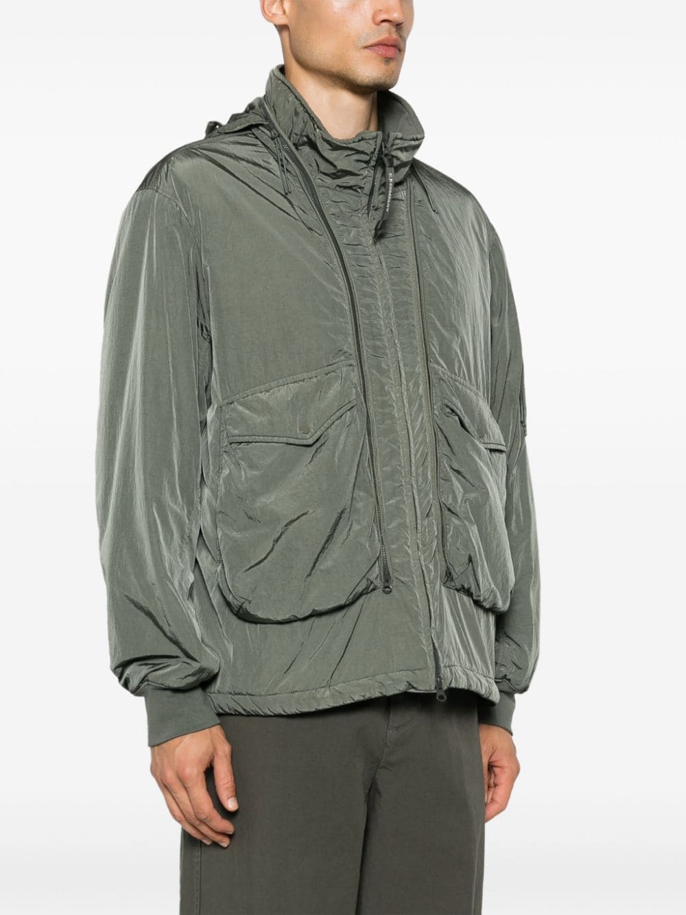 Shop C.p. Company Chrome-r Jacket In Green