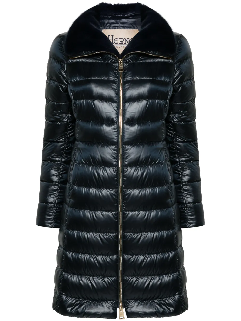 Herno Jas met logoplakkaat Blauw