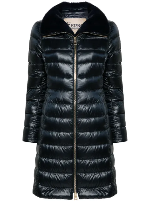 Herno logo-plaque coat