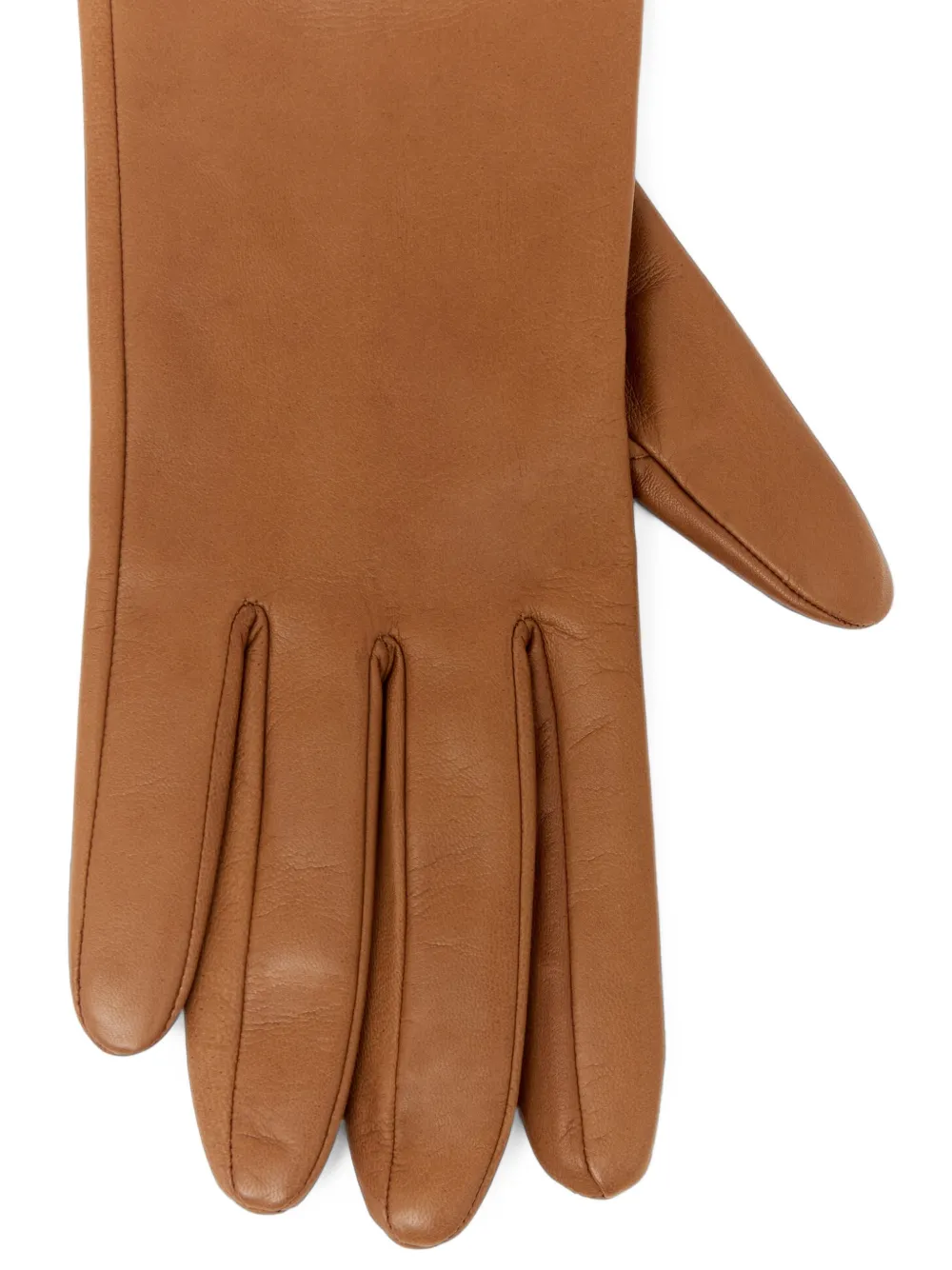 Max Mara Leren handschoenen Bruin