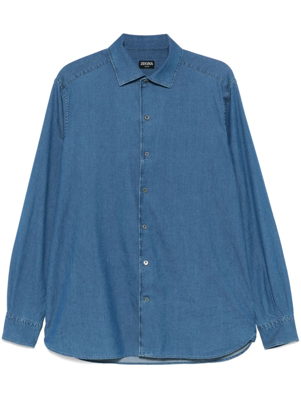 Zegna chambray shirt - Blue