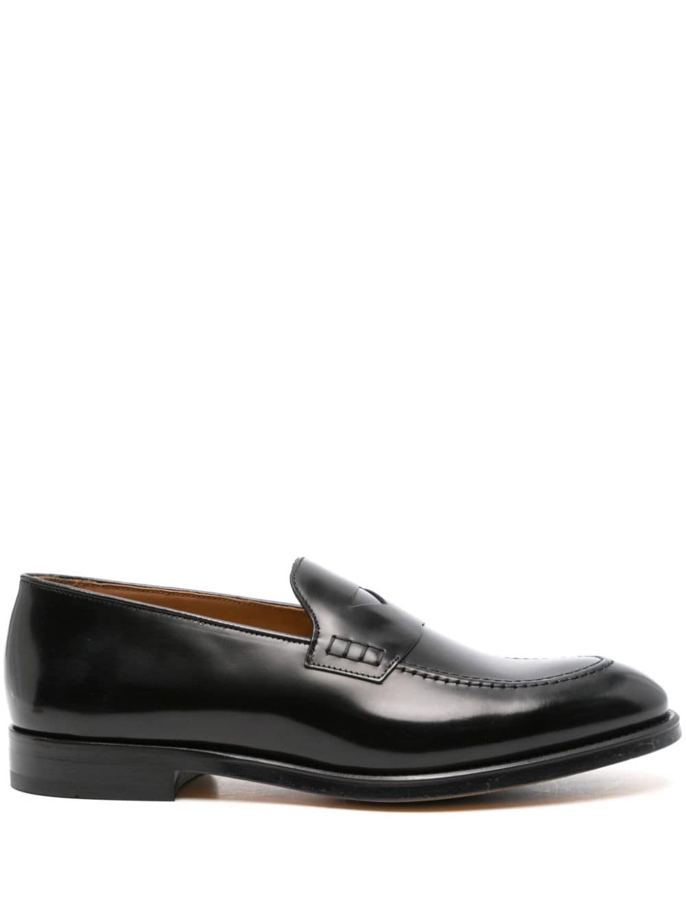 Doucal's leather loafers Black
