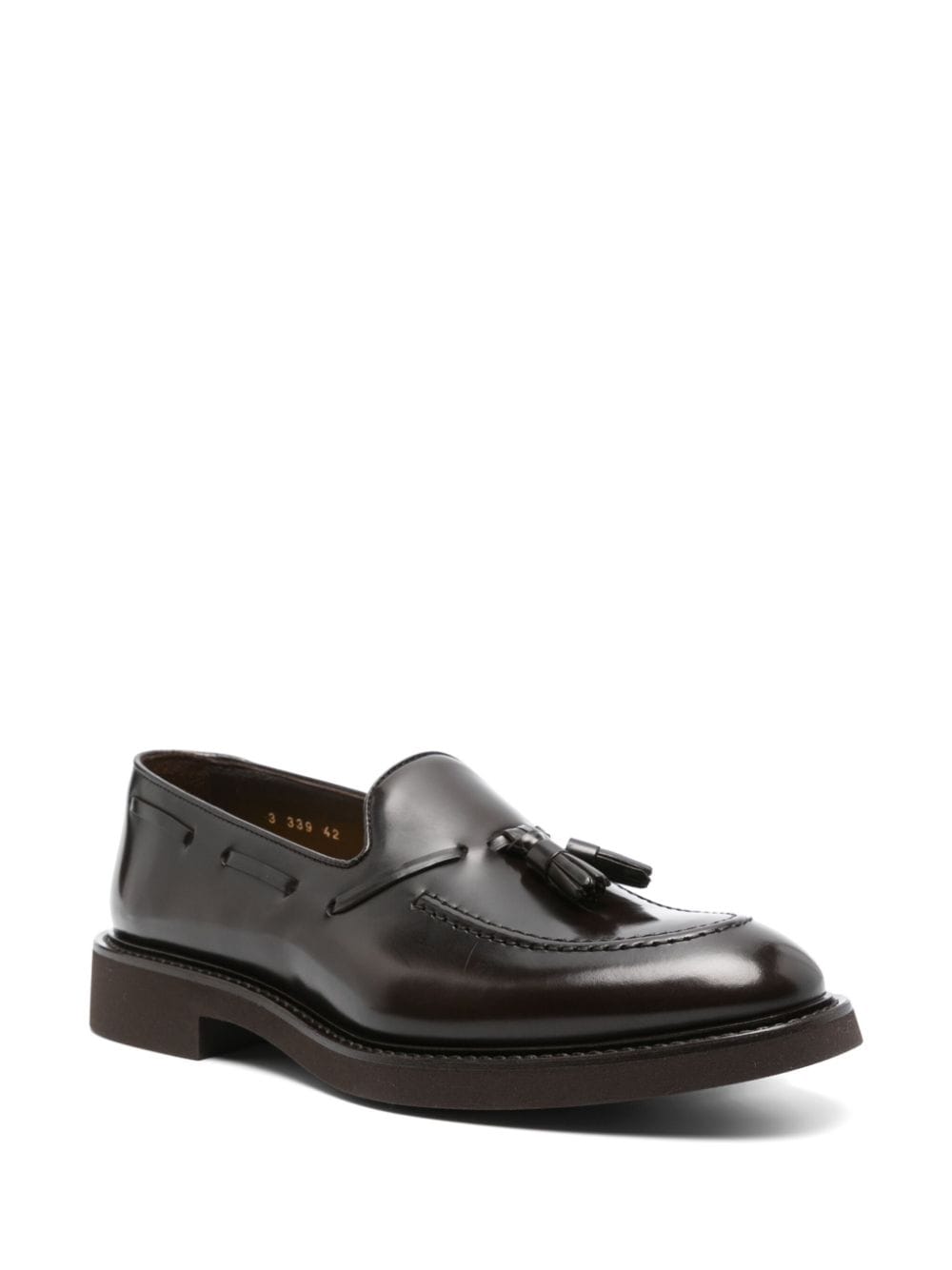 Doucal's tassel-detail leather loafers - Bruin