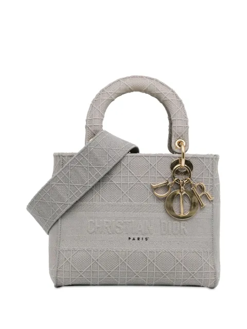 Christian Dior Pre-Owned bolsa satchel Cannage Lady D-Lite mediana 2020