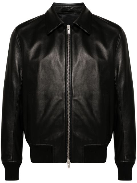 Lardini leather bomber jacket