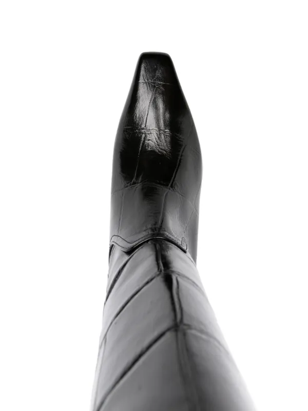 ブーツその他 PARIS TEXAS BOOTS (PX1369XCOSM BLACK) Boots in black leather - Paris Texas – Paris Texas US