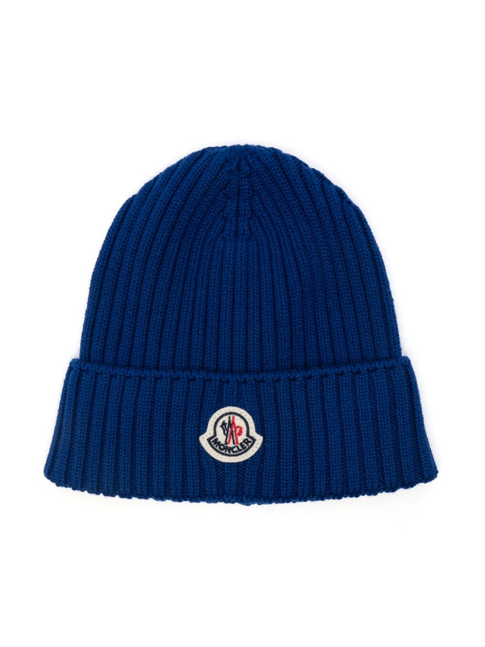 Moncler Enfant wool beanie - Blue