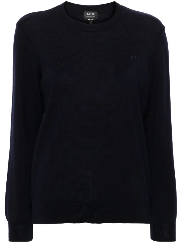 embroidered-logo Sweater Blue FARFETCH VN