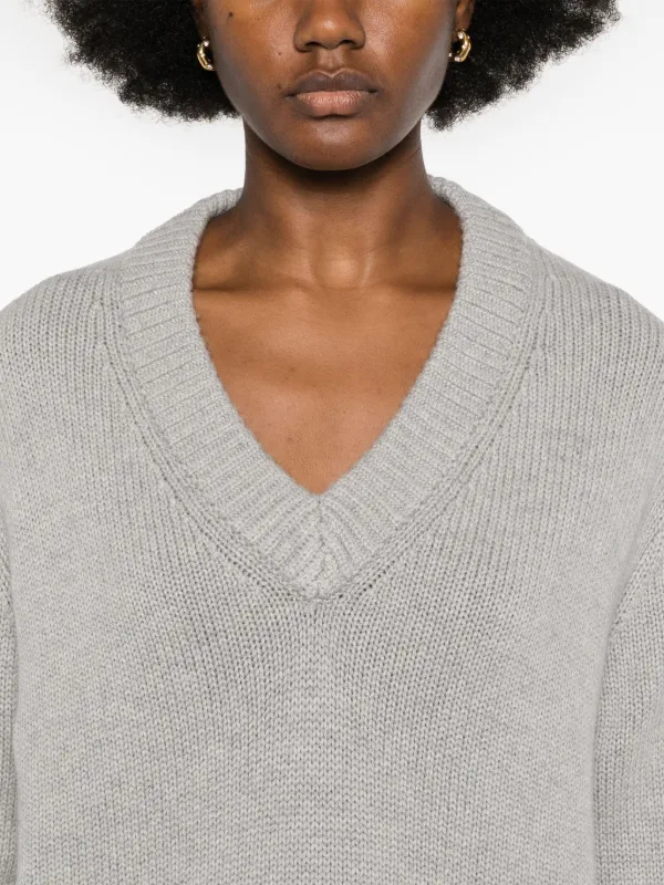 【Lisa Yang】シルクトップ Lisa Yang Aletta V-Neck Cashmere Knit Sweater - Bergdorf Goodman