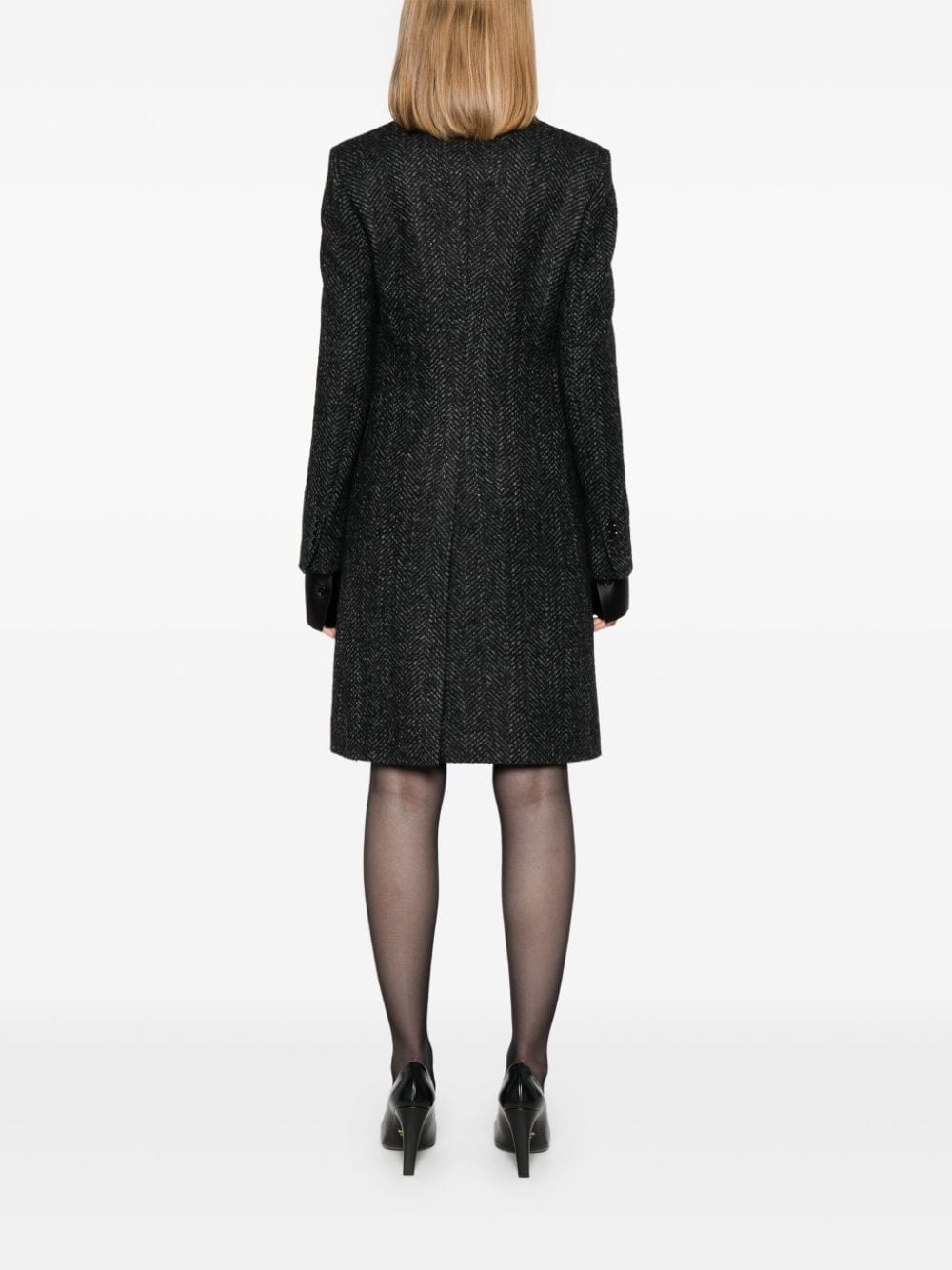 Shop Tagliatore C-parigi Coat In Black