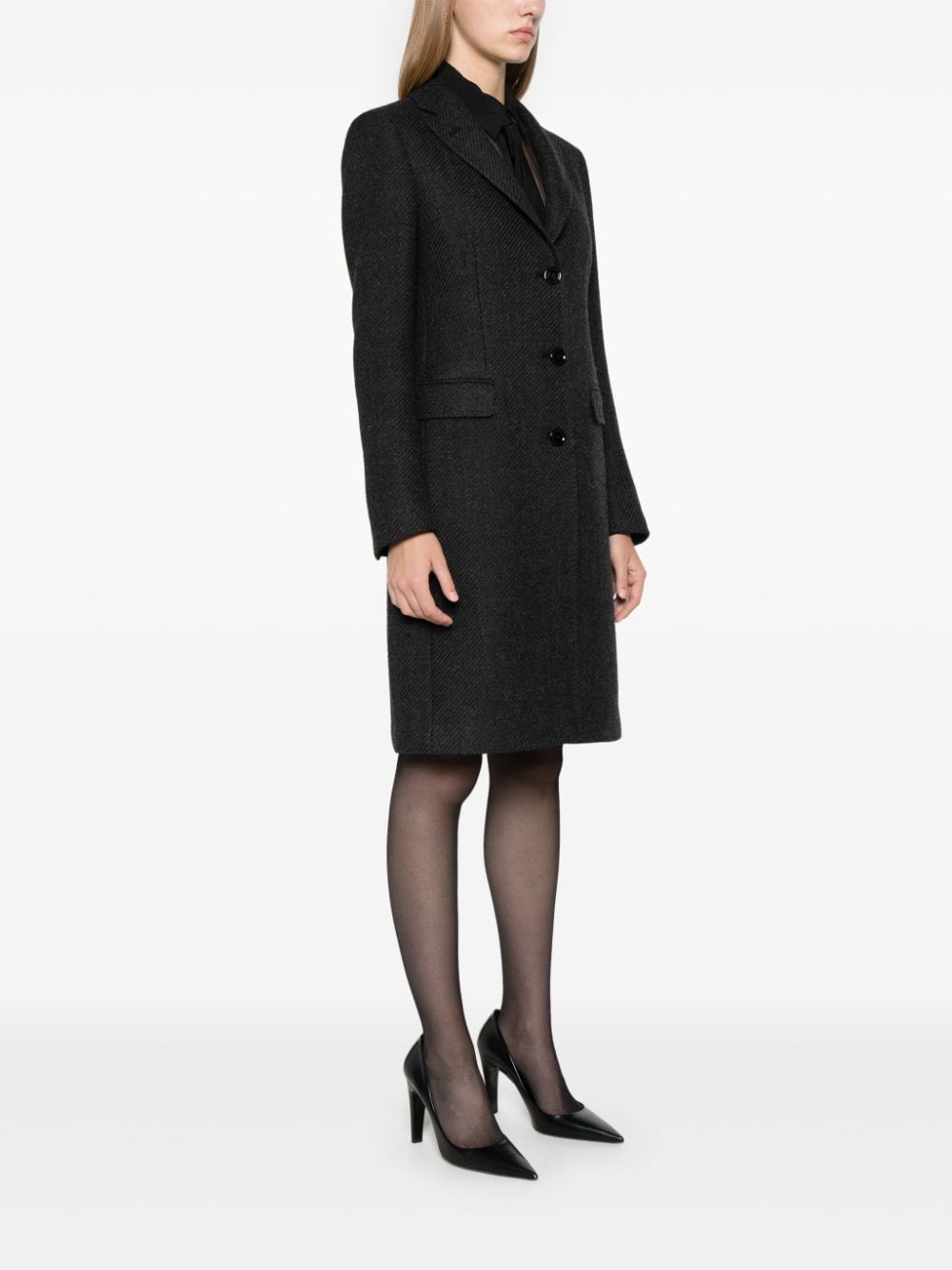 Shop Tagliatore C-parigi Coat In Grey