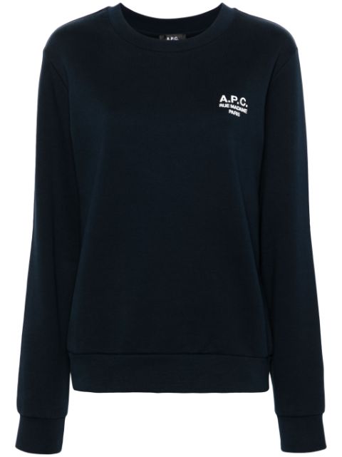 A.P.C. embroidered-logo sweatshirt Women