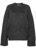 The Attico ribbed-knit sweater - Grey