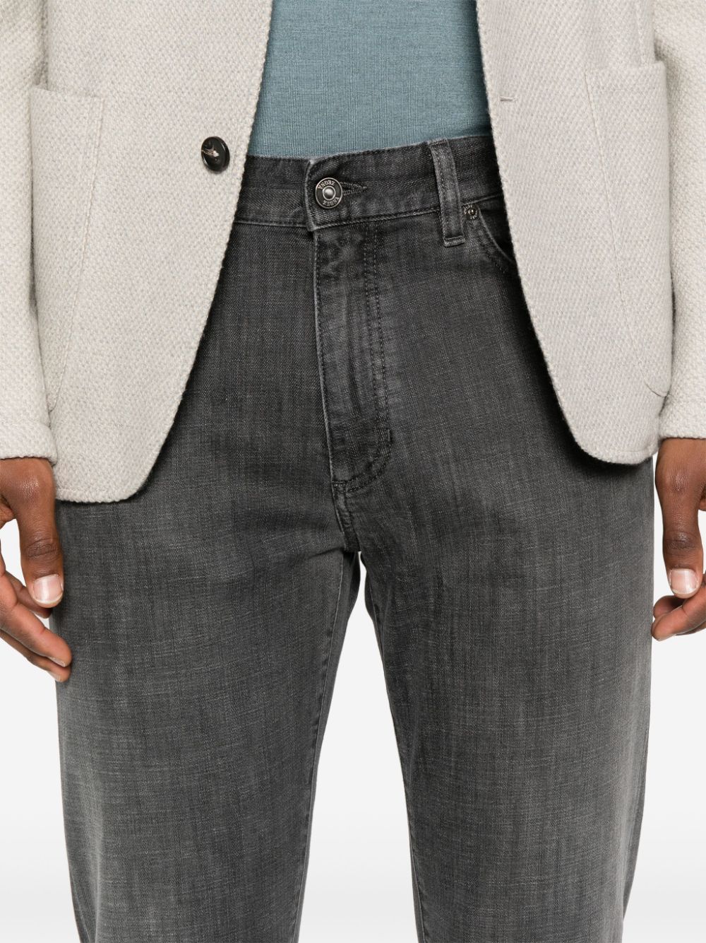 Zegna Straight jeans Zwart