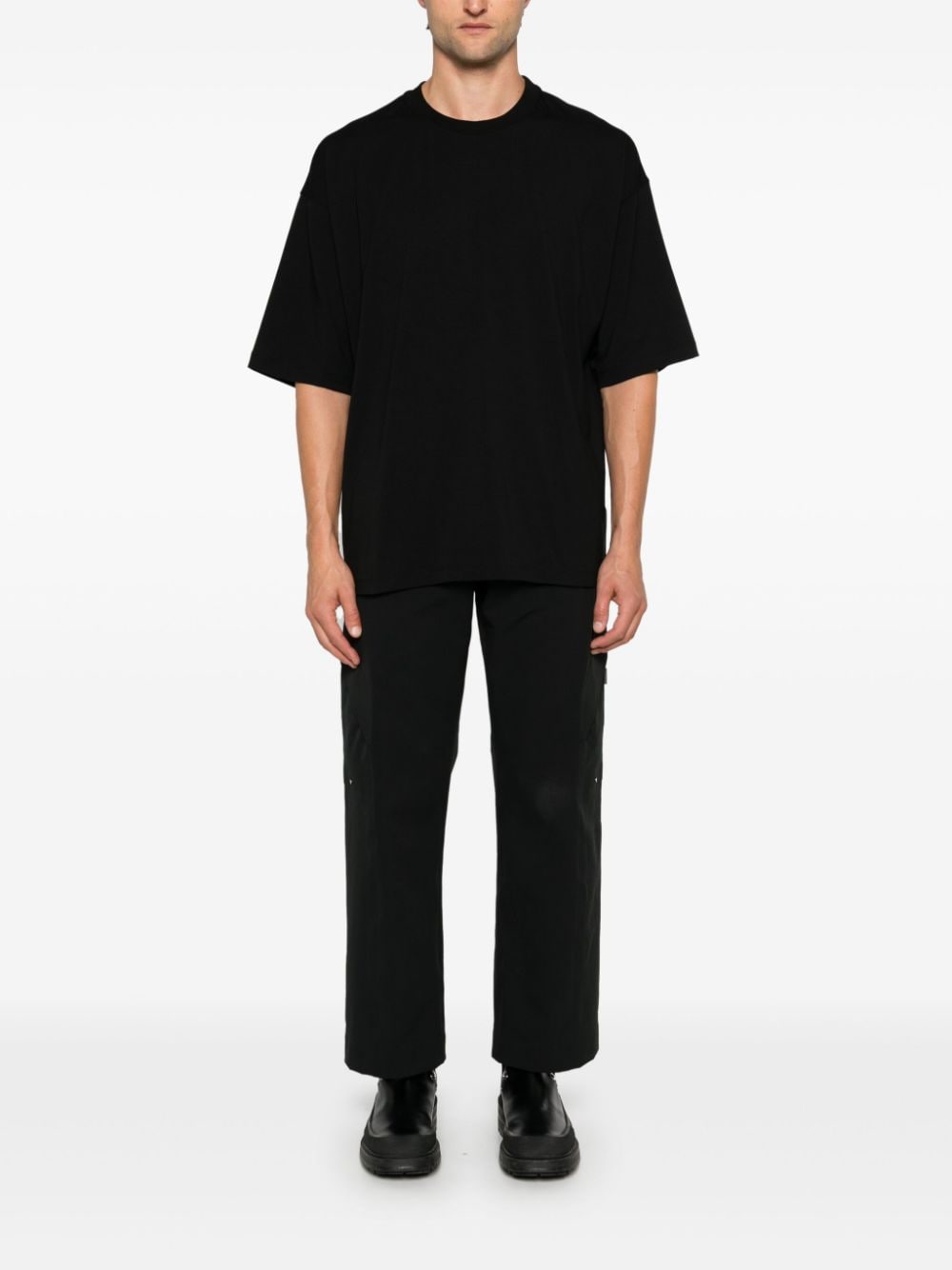 Thom Krom T-shirt met stikseldetail - Zwart