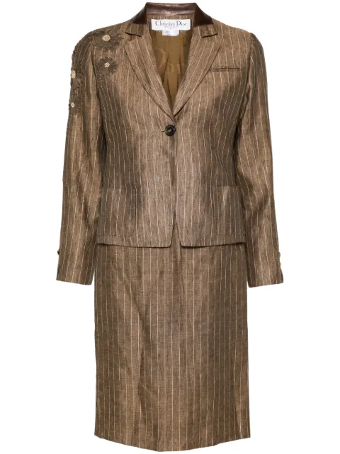 Christian Dior 2000s linen skirt suit Women