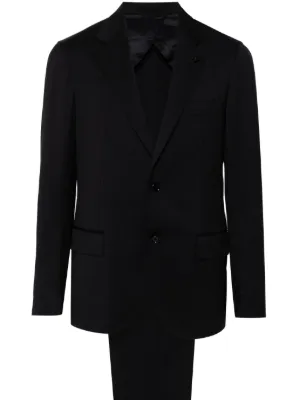 Jil Sander single-breasted Relaxed Fit Tailored Suit | Blue | FARFETCH
