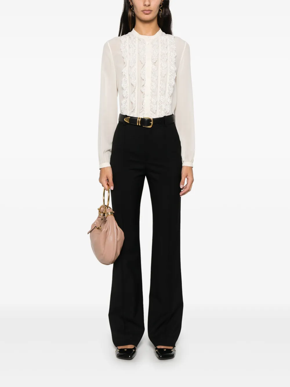 Chloé virgin-wool tailored trousers - Zwart
