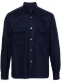 Xacus buttoned wool shirt - Blue