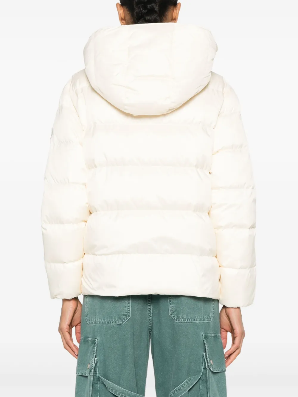TWINSET Gewatteerd jack met logopatch Beige
